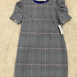 New black, white blue dress size 12